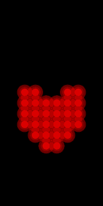 heartbeat animation on LED earrings