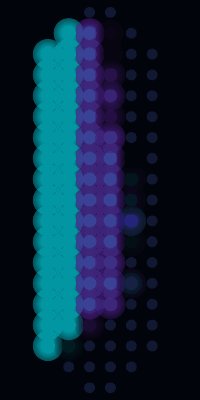 Audio Visualizer animation on LED earrings